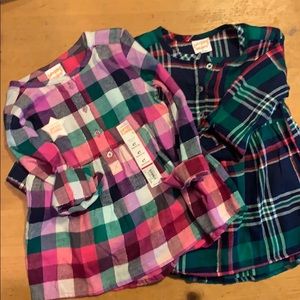 NWT girls  flannel 4T